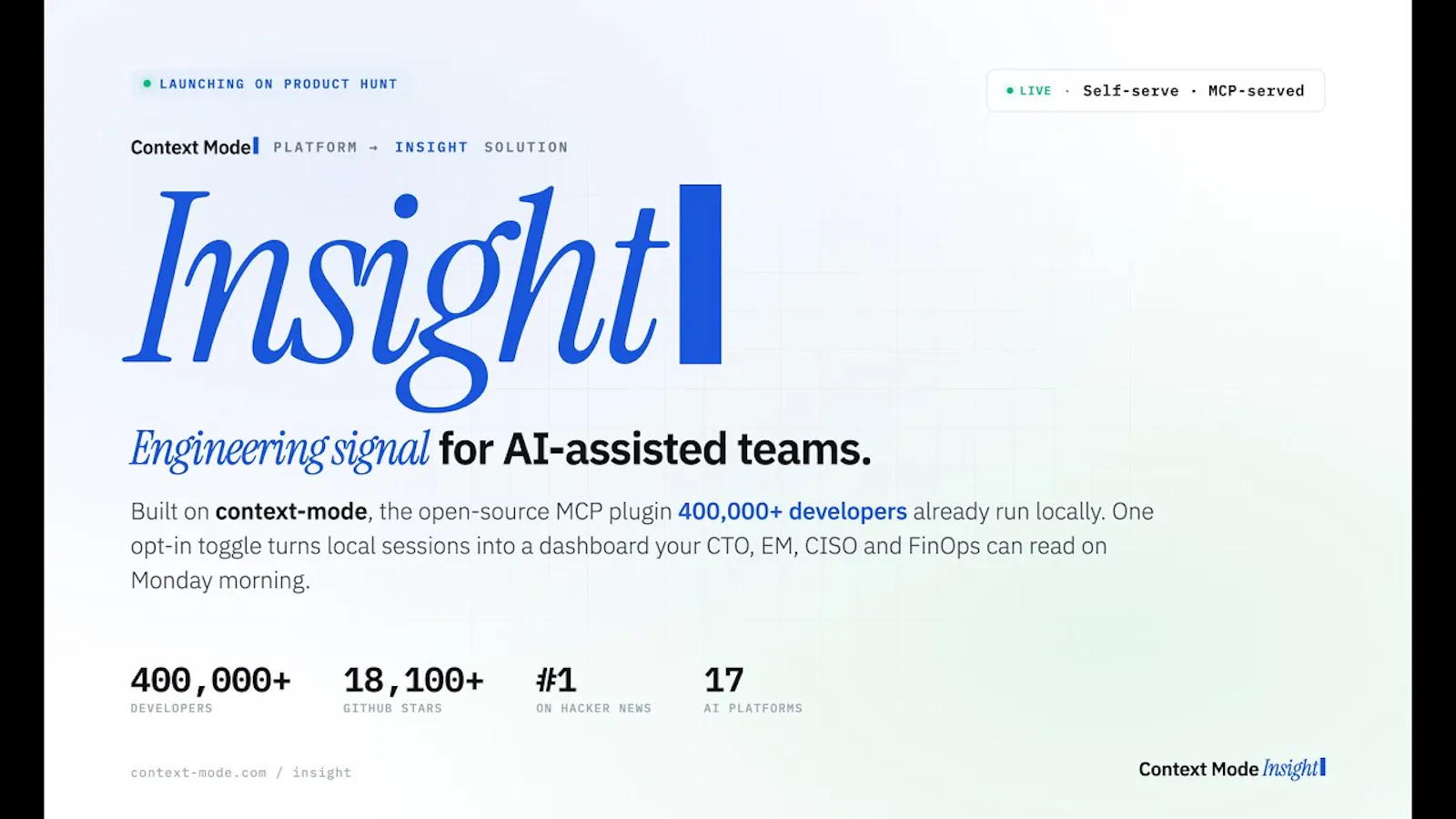Context Mode Insight screenshot 1 (video preview)