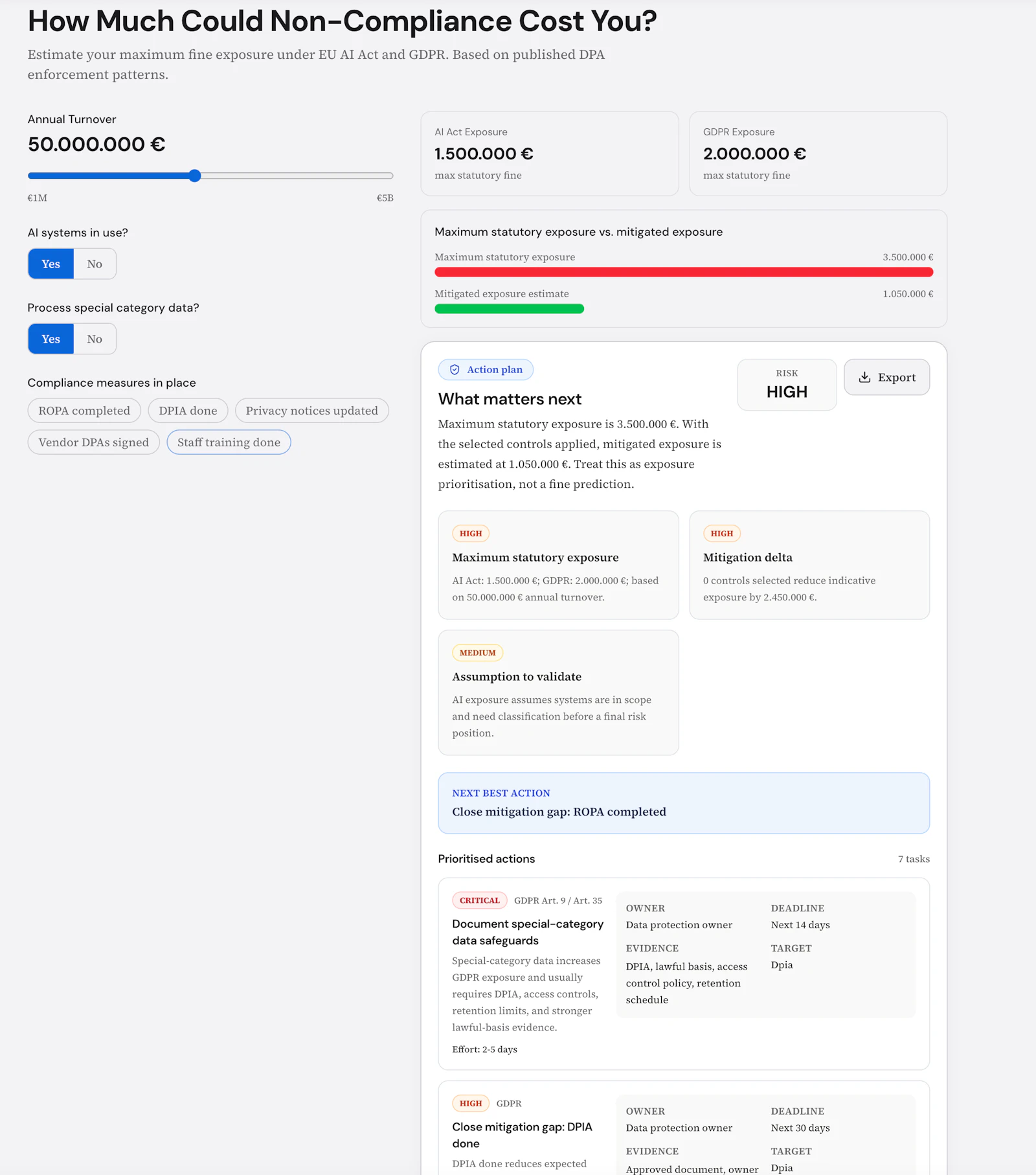 EuroComply screenshot 1