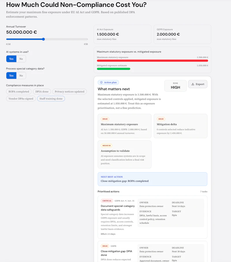 EuroComply screenshot 1