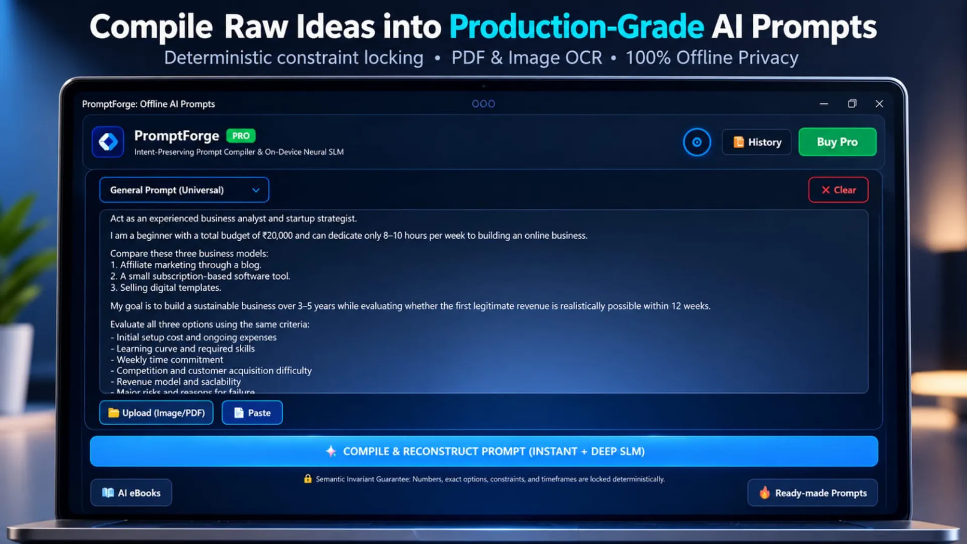 PromptForge: Offline AI Prompts gallery image