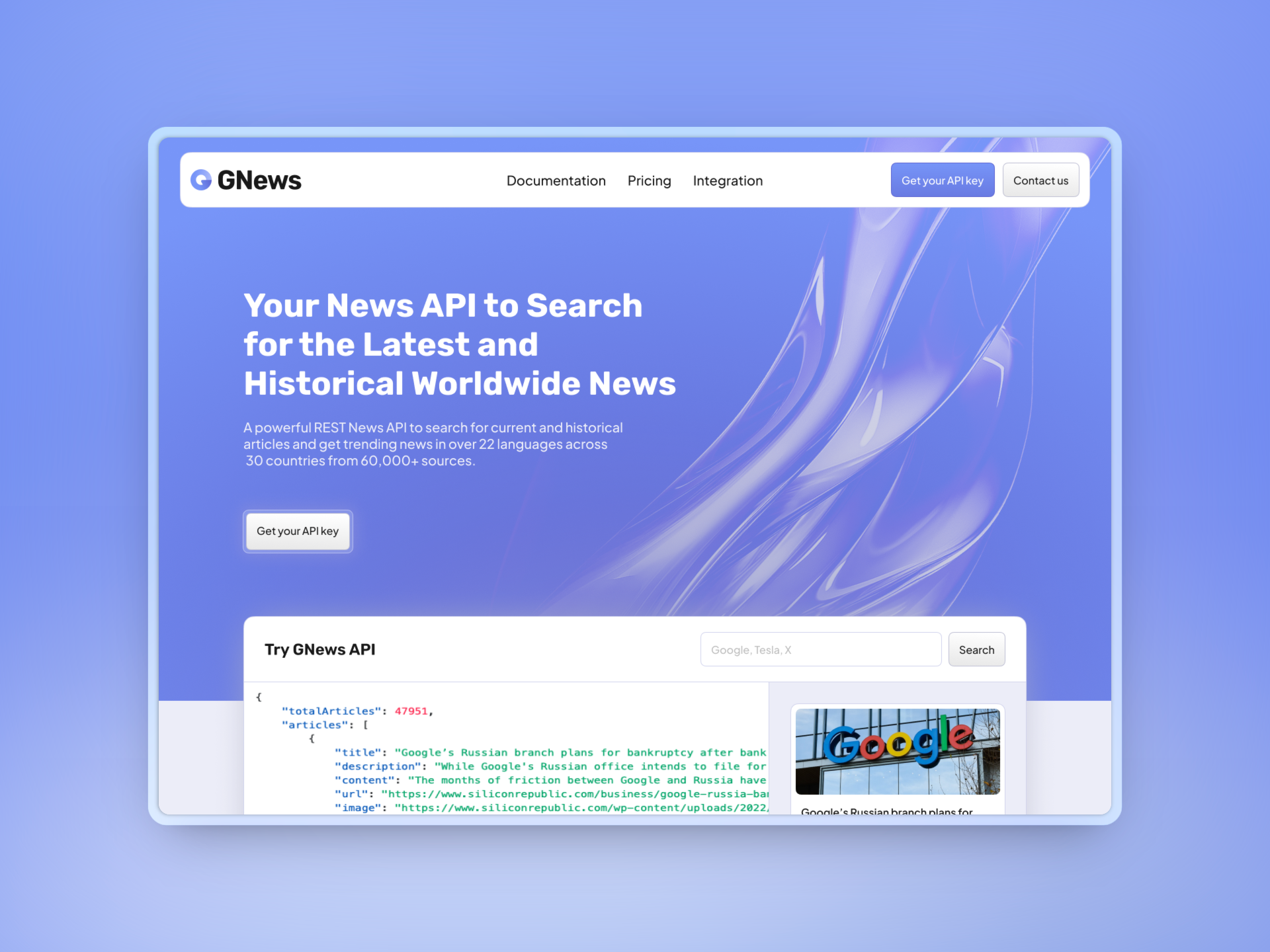 GNEWS API media 2