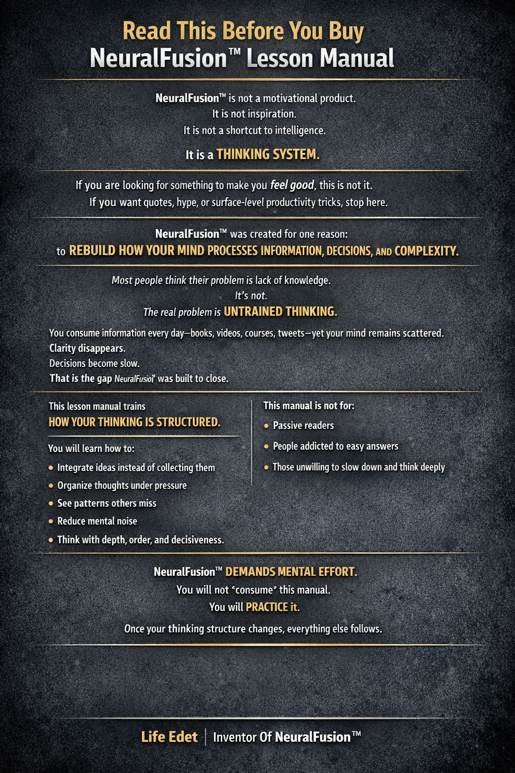 NeuralFusion™ - Main product screenshot demonstrating key features and user interface