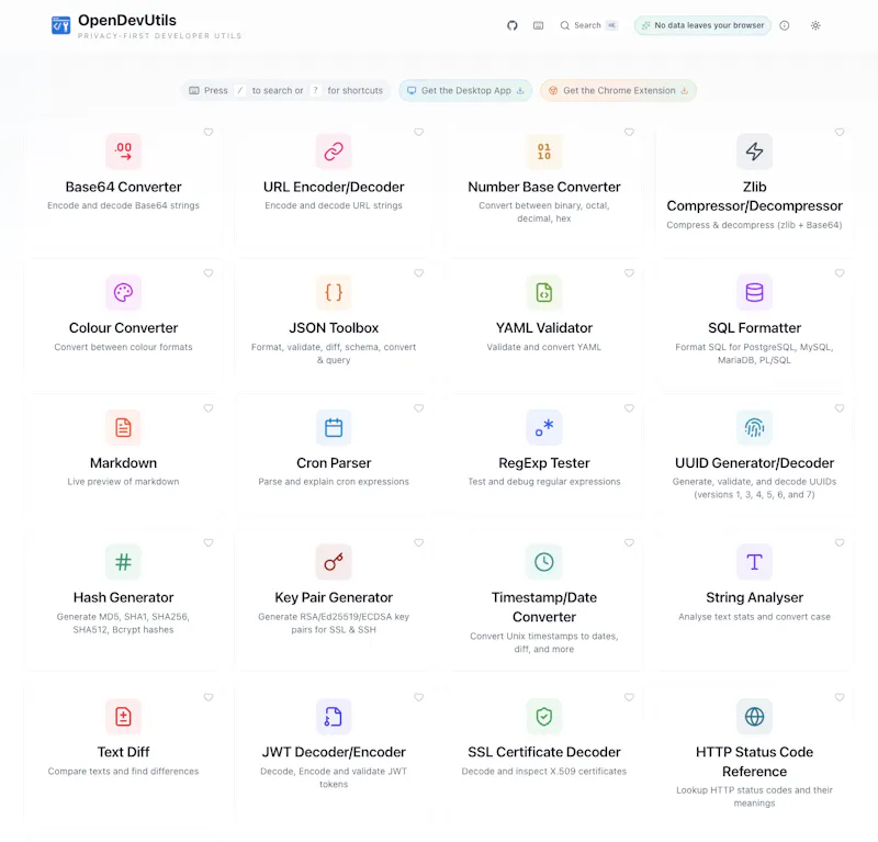 OpenDevUtils screenshot 1