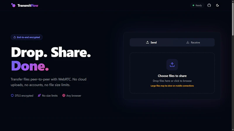 TransmitFlow screenshot 2