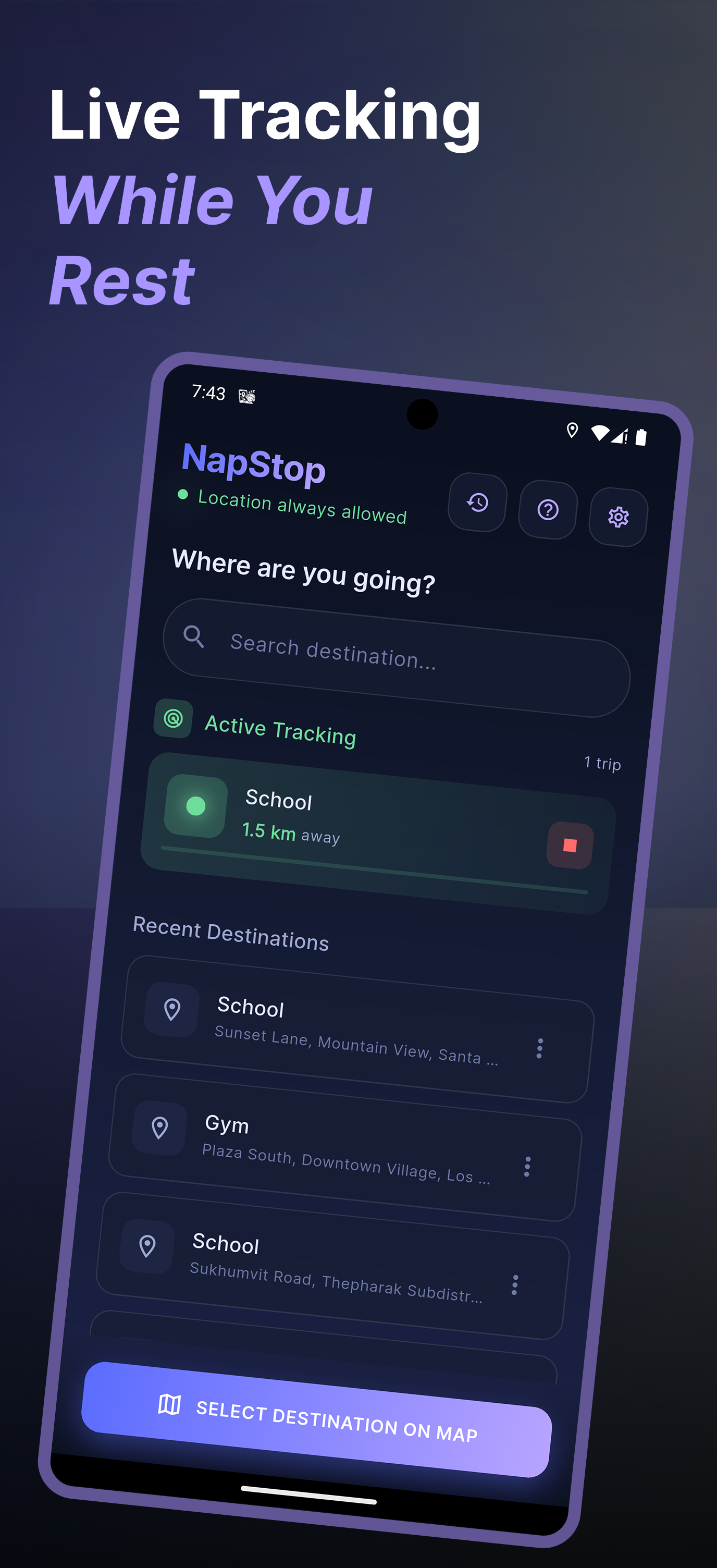 NapStop - Transit Alarm gallery image