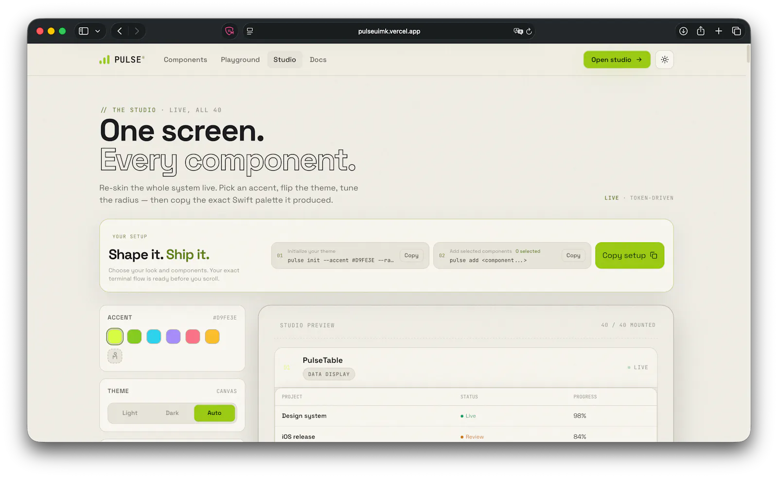 PULSE — premium SwiftUI components screenshot 5