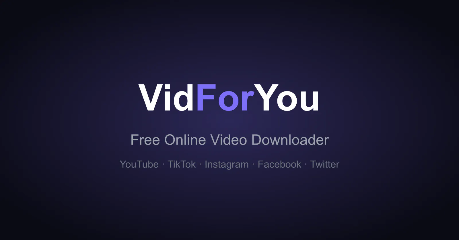 VidForYou screenshot 1