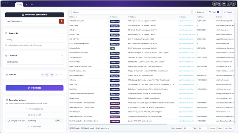 Leadomator screenshot 1