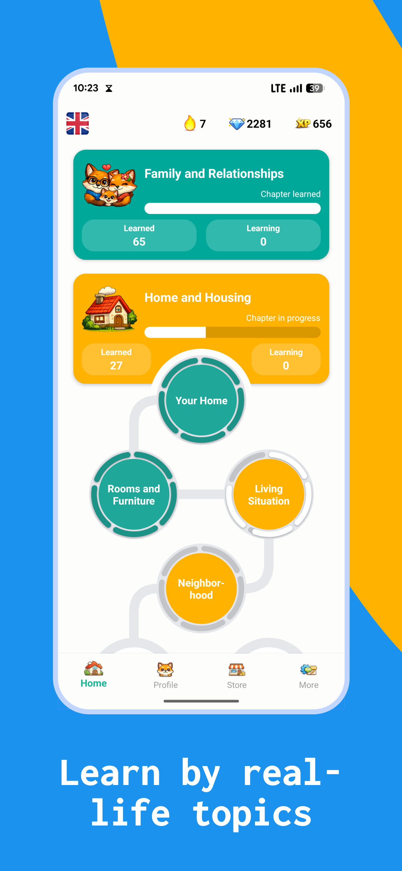 Lexivio – Learn Languages - Main product screenshot demonstrating key features and user interface