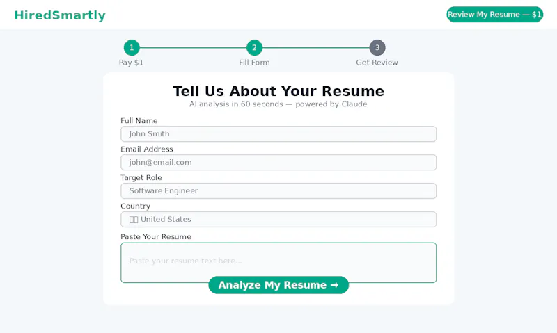 HiredSmartly screenshot 1