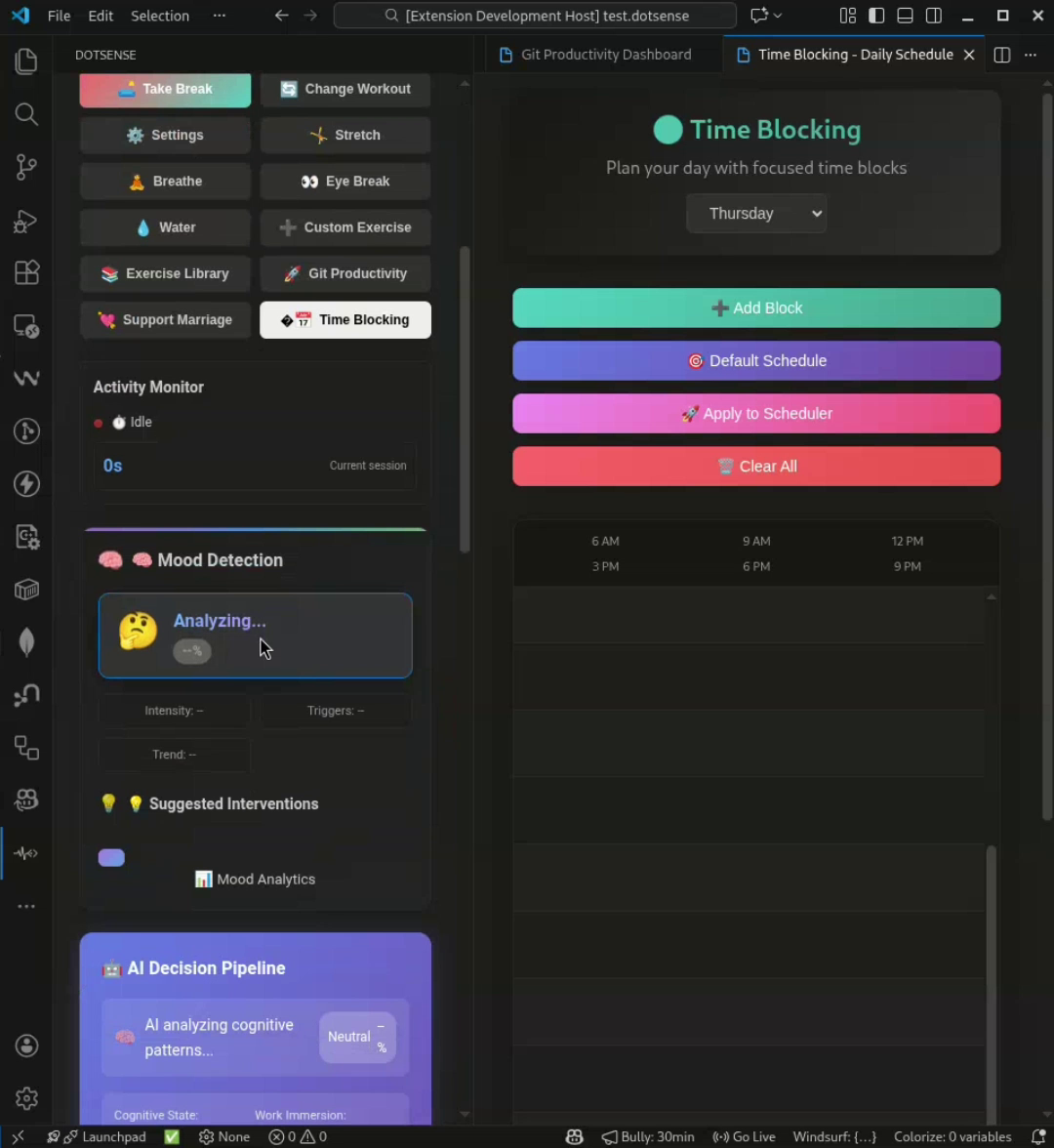 DotSense - Main product screenshot demonstrating key features and user interface