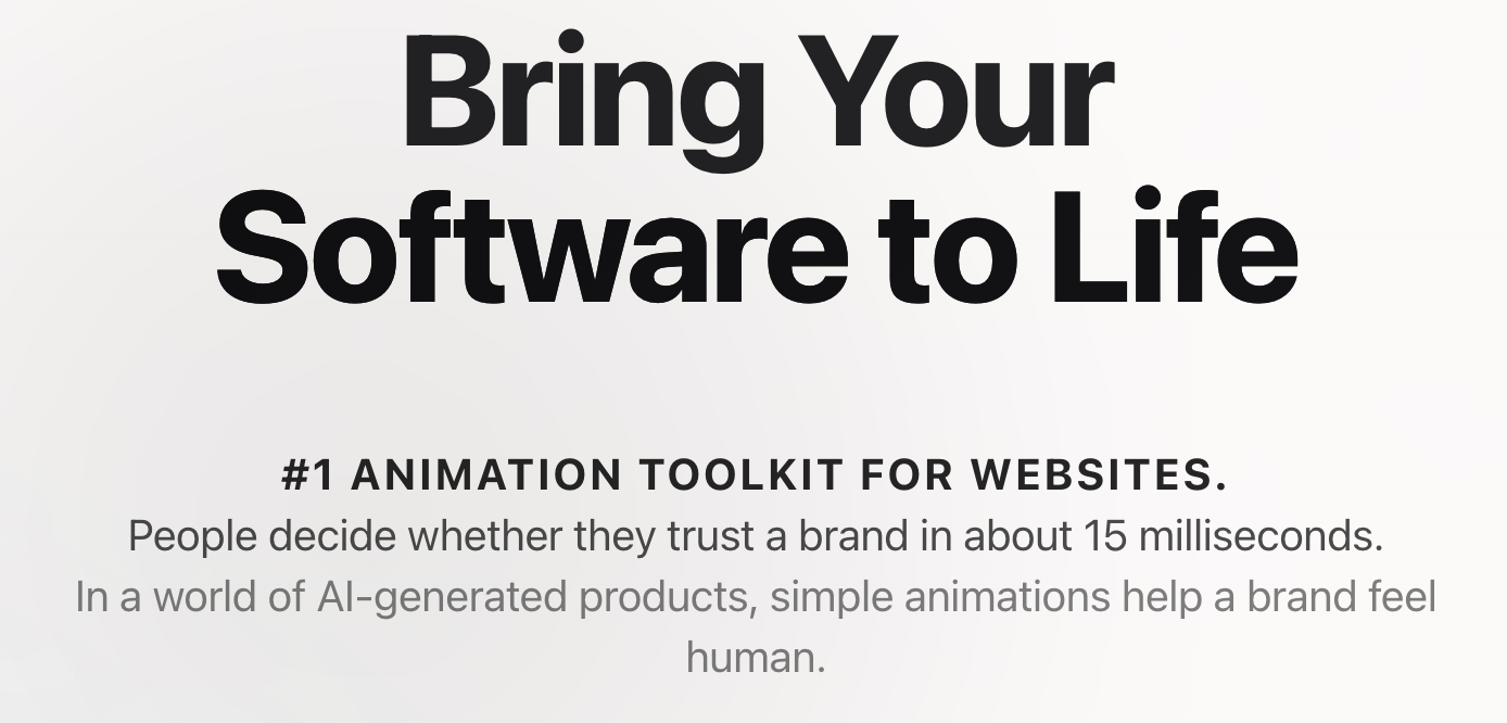 BringToLife - Main product screenshot demonstrating key features and user interface