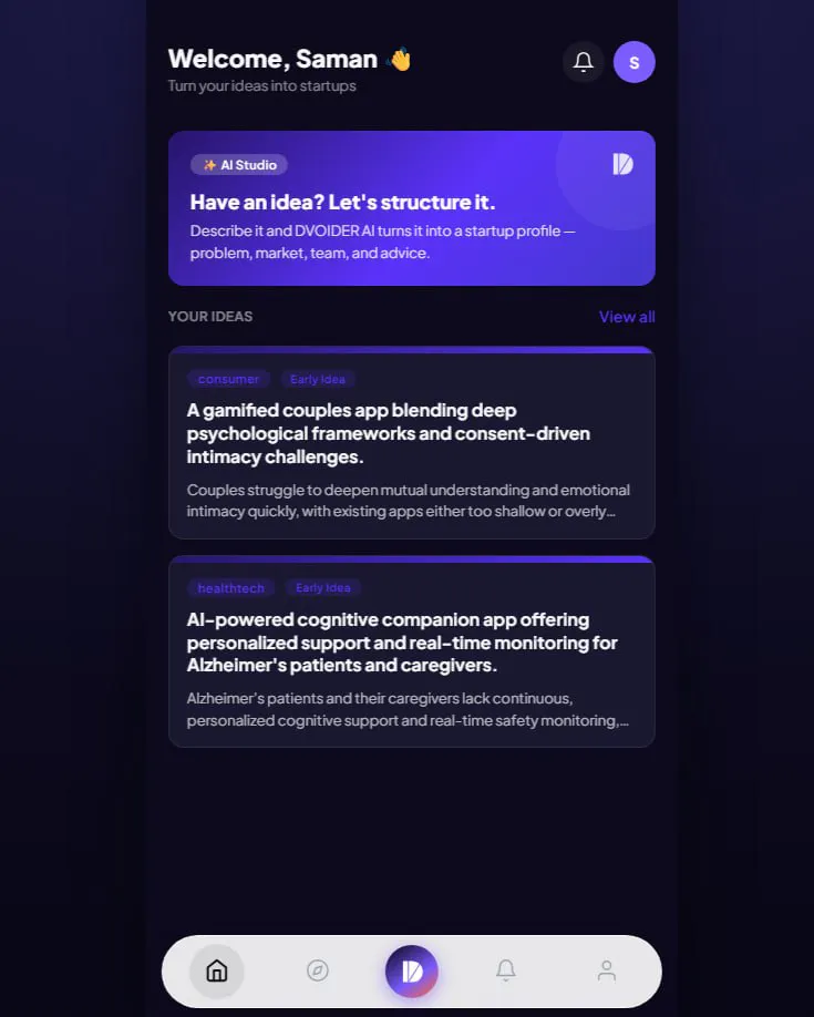 DVOIDER — Where ideas become startups gallery image