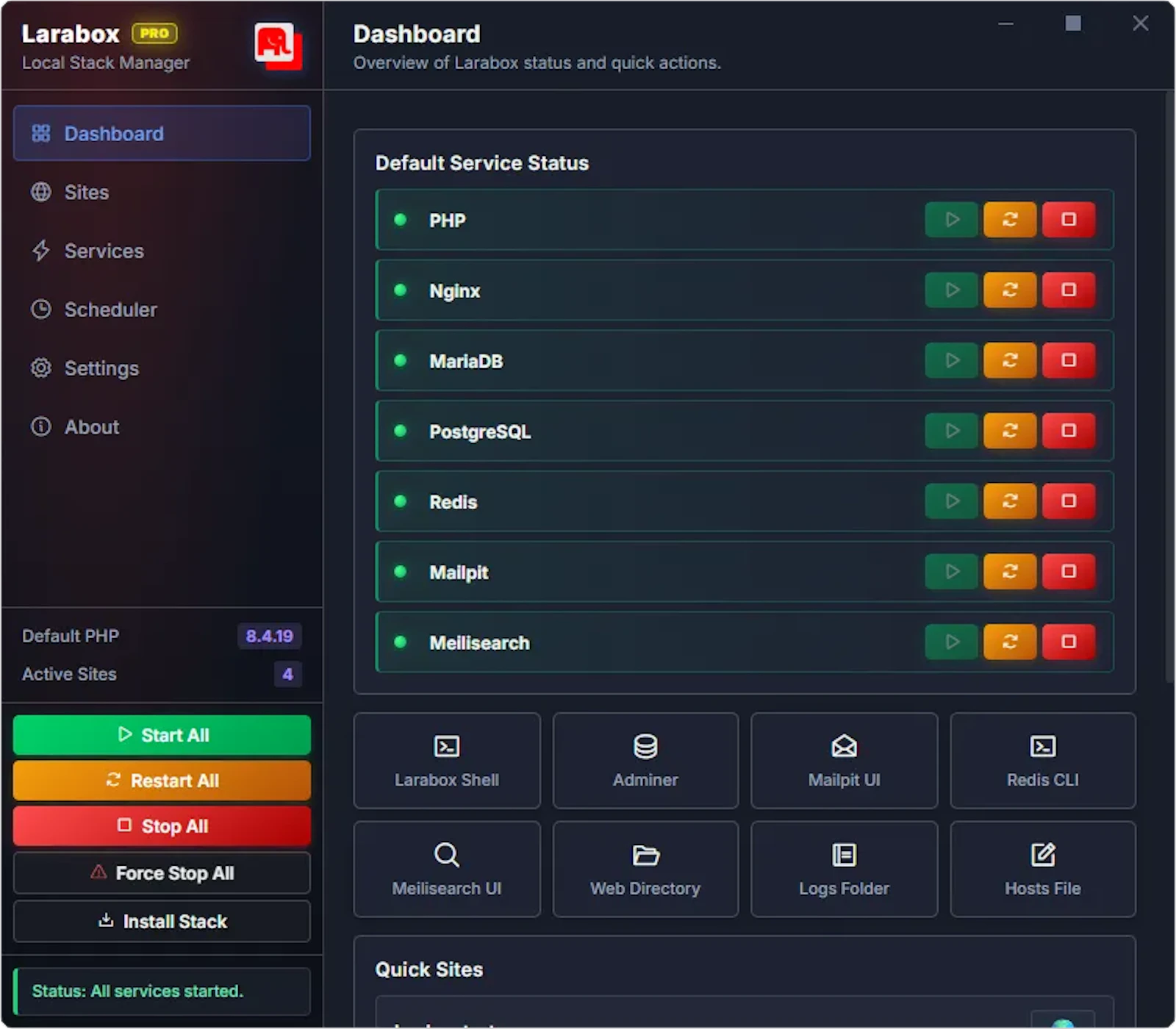 Larabox screenshot 1