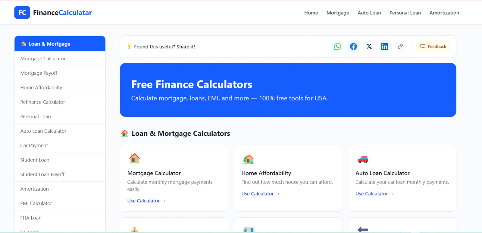FinanceCalculatar.com screenshot 2