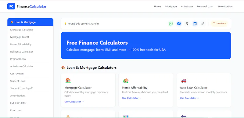 FinanceCalculatar.com screenshot 2