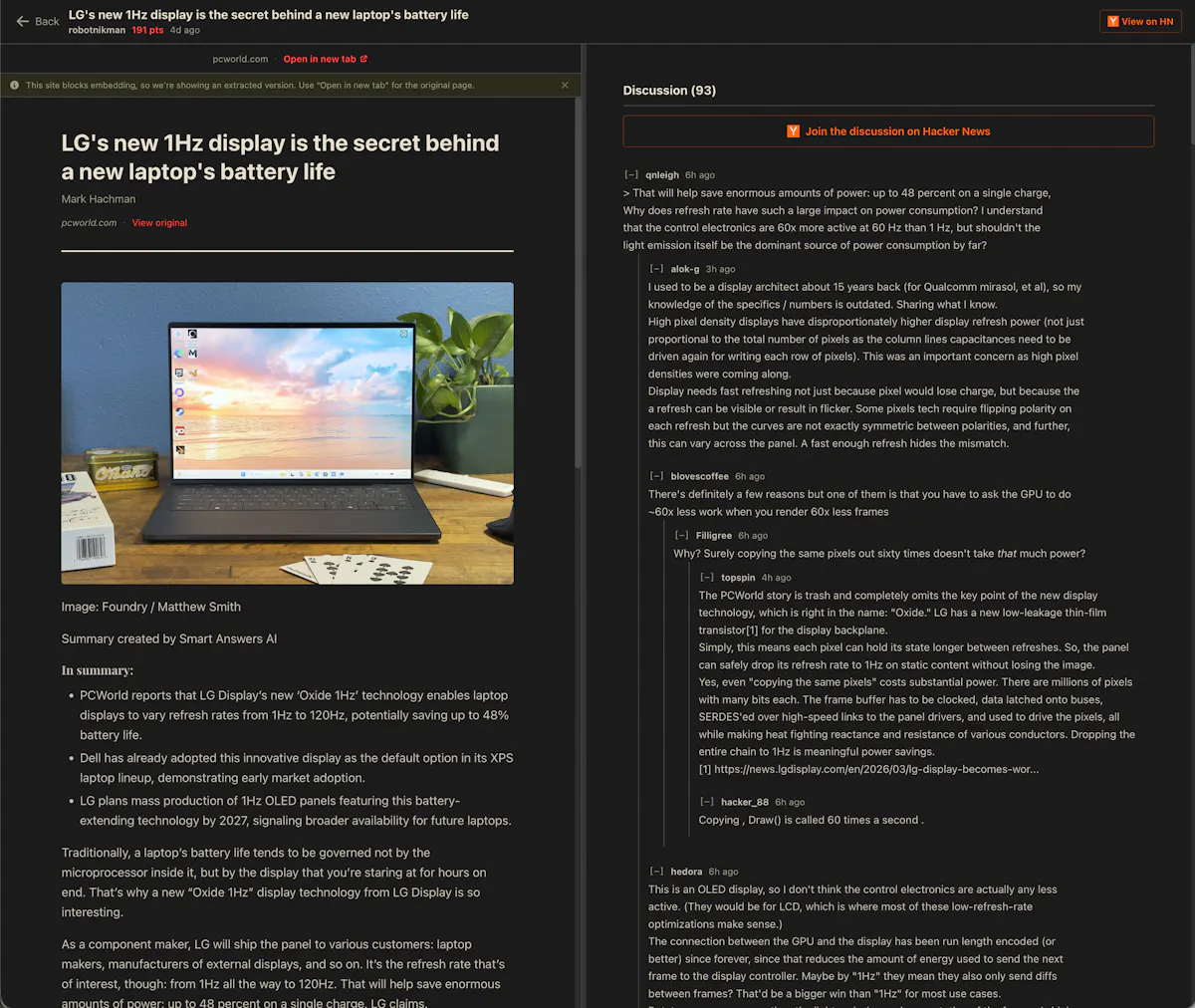 Hacker News Times