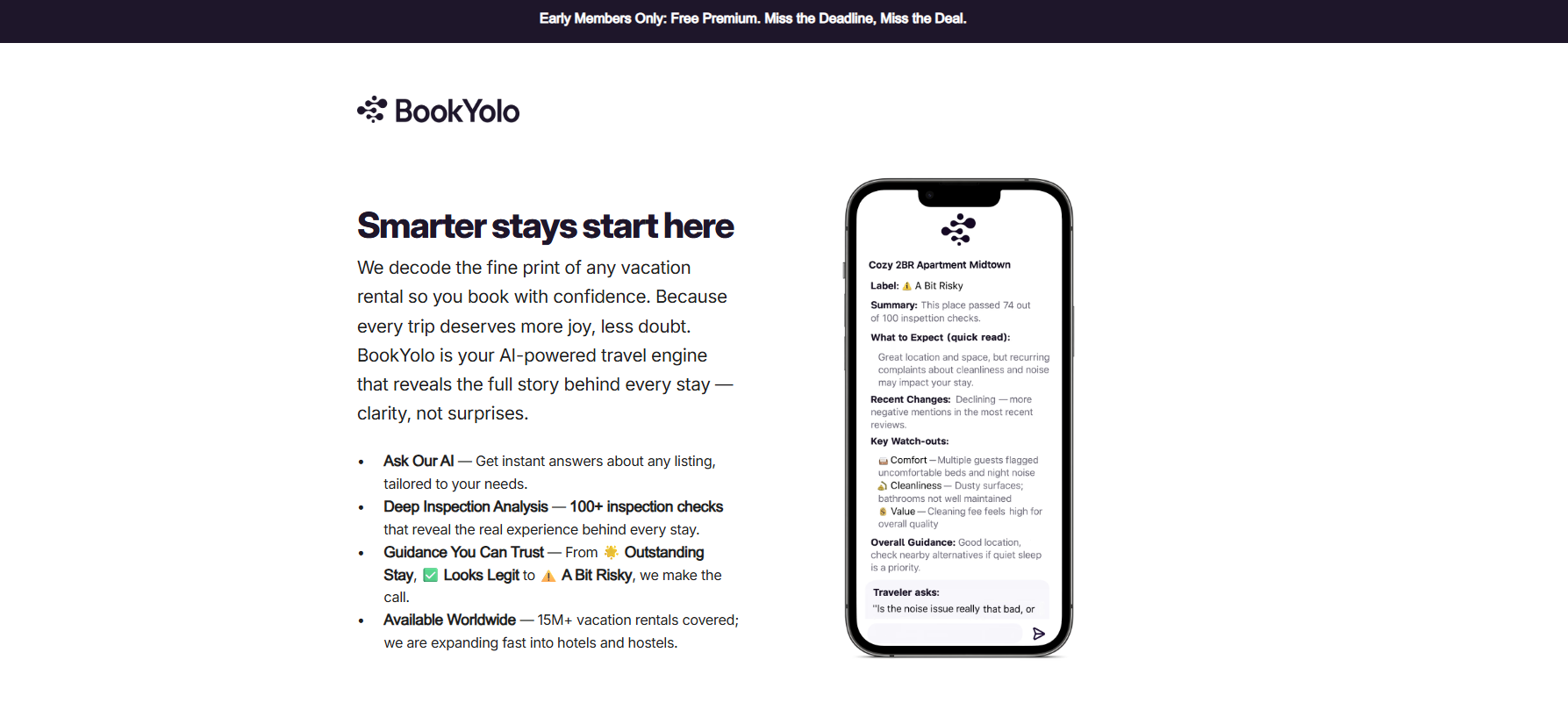Bookyolo - AIトラベルエンジンは、滞在ごとに完全なストーリーを明らかにしますメディア1