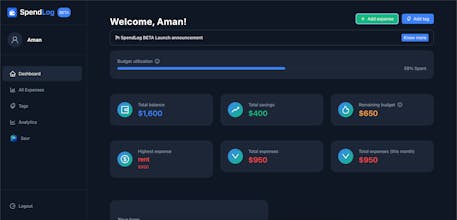 Spend Log gallery image