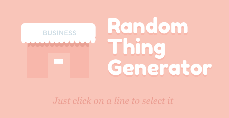 Random Thing Generator gallery image