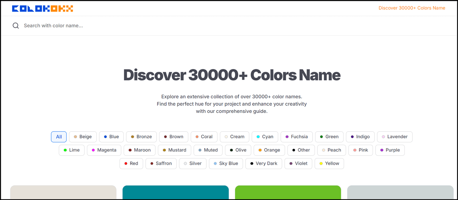 los que - Nombre y código de 30,000 colores media 1