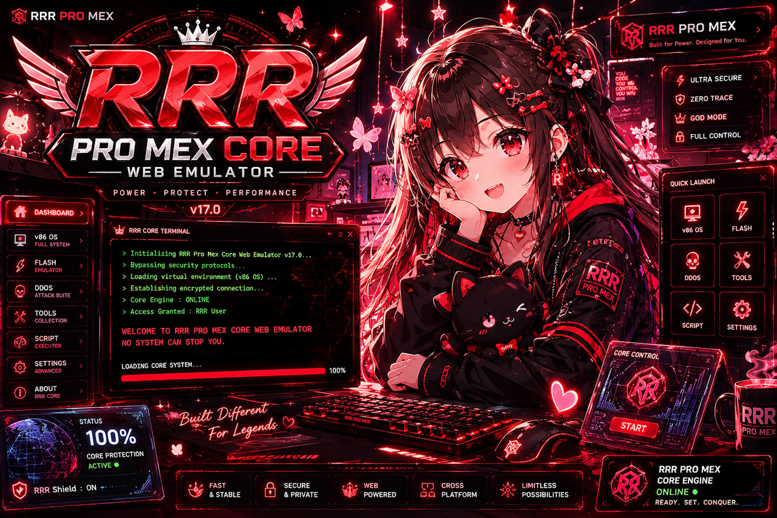 RRR PRO MEX- WEB EMULATOR screenshot 1