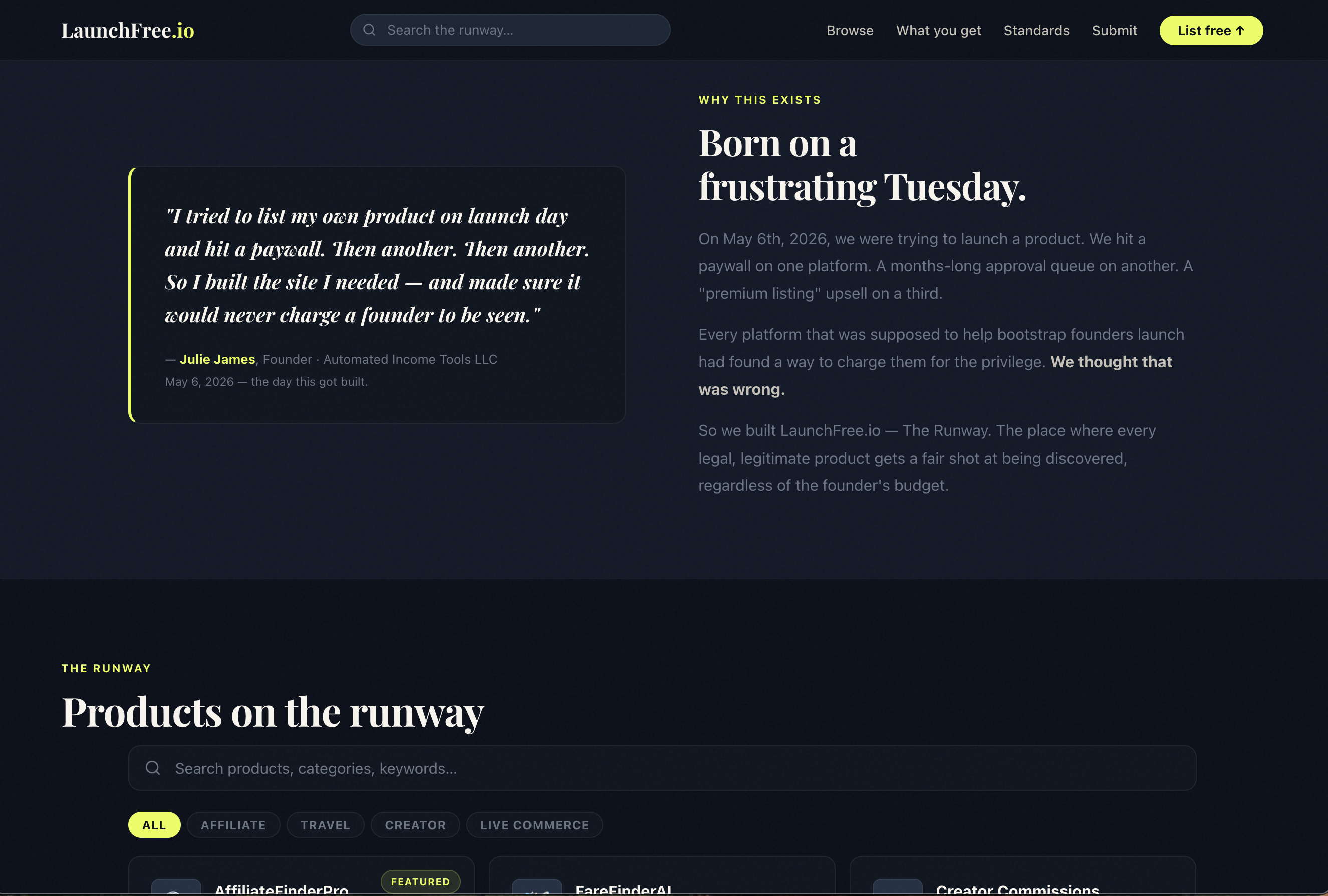 LaunchFree.io gallery image