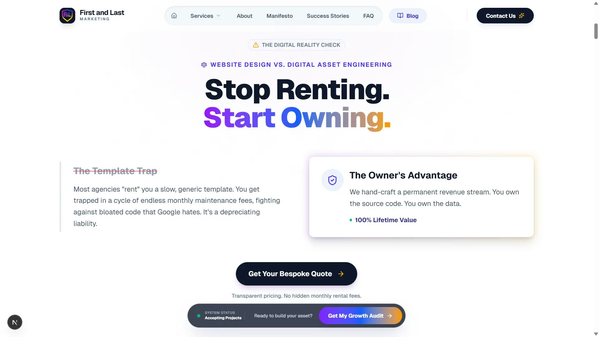 First and Last — Web & Interactive Tools - Main product screenshot demonstrating key features and user interface