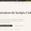 UGC Script Generator