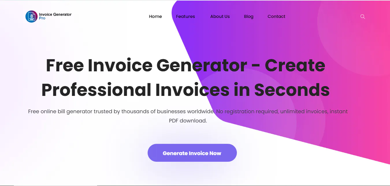 Banner del producto Invoice Generator Pro