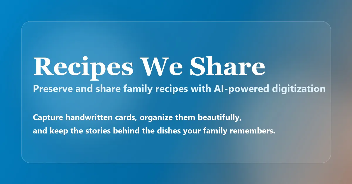 Recipes We Share gallery image