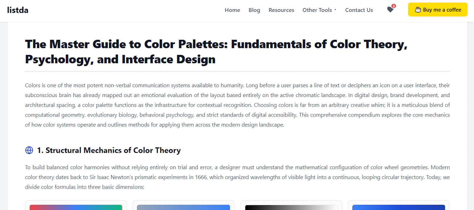 Listda | Free Color Palette Generator screenshot 3