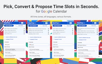 Slot2Text - Chrome Extension for GCal gallery image