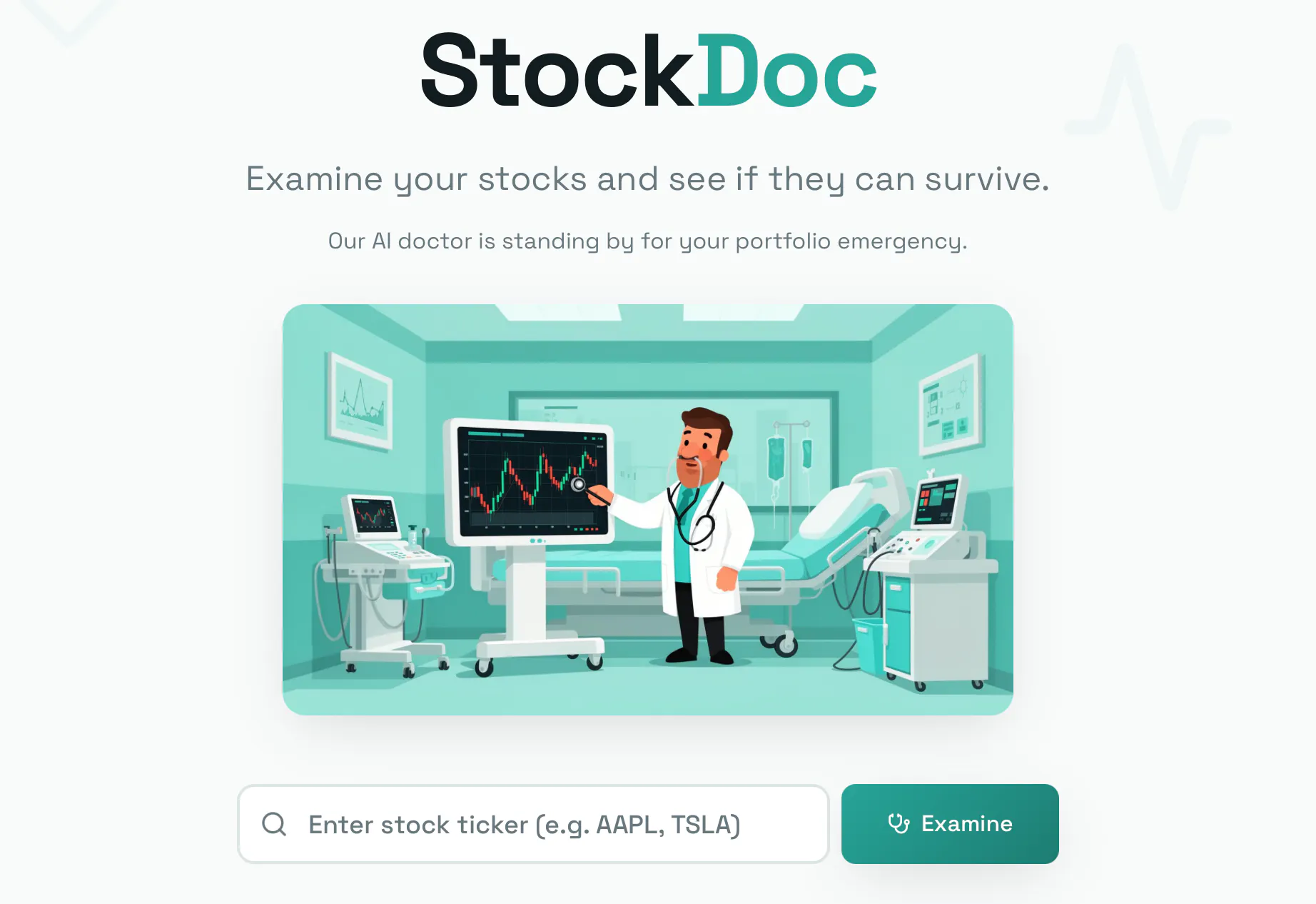 StockDoc - Hospital for Injured Stocks product banner