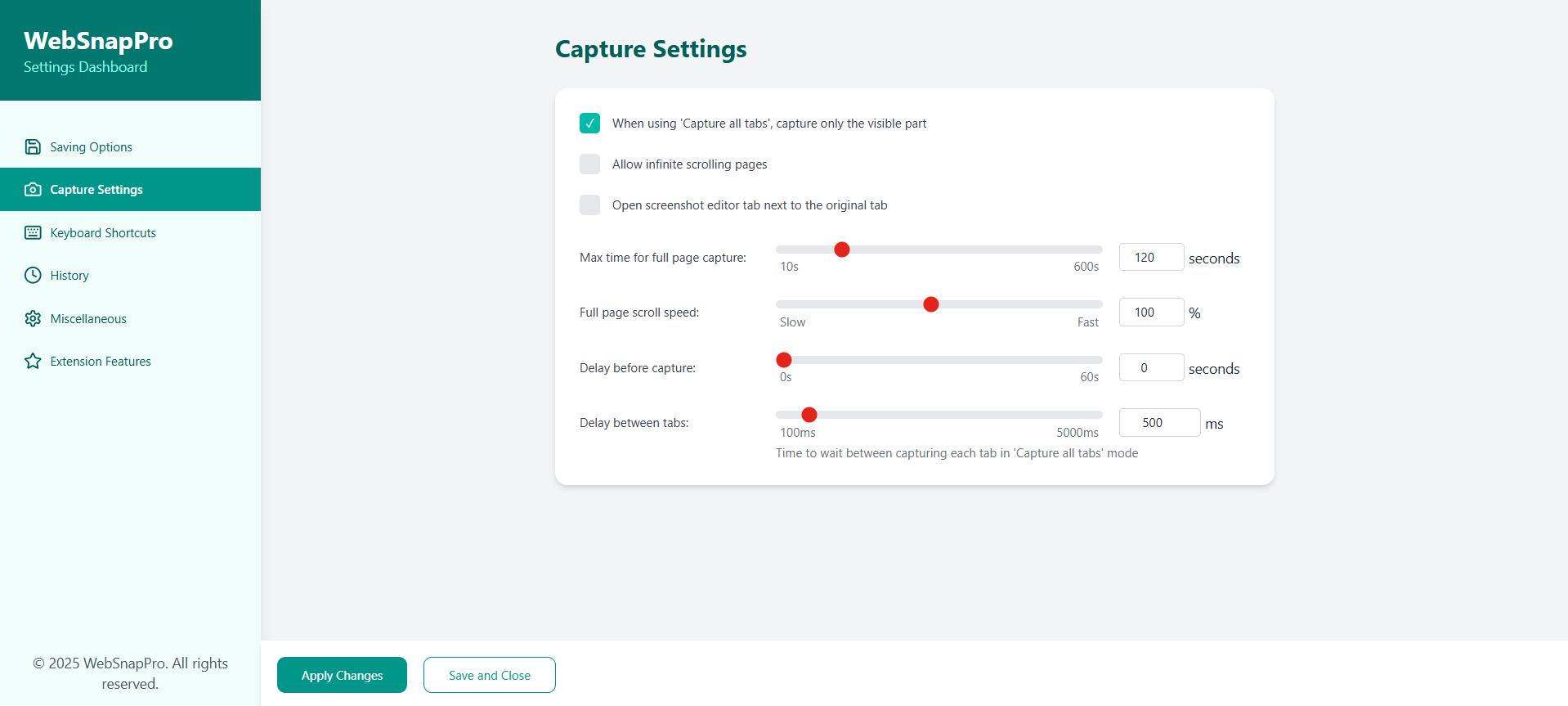 WebSnapPro - Screenshot 2 showing product features and functionality