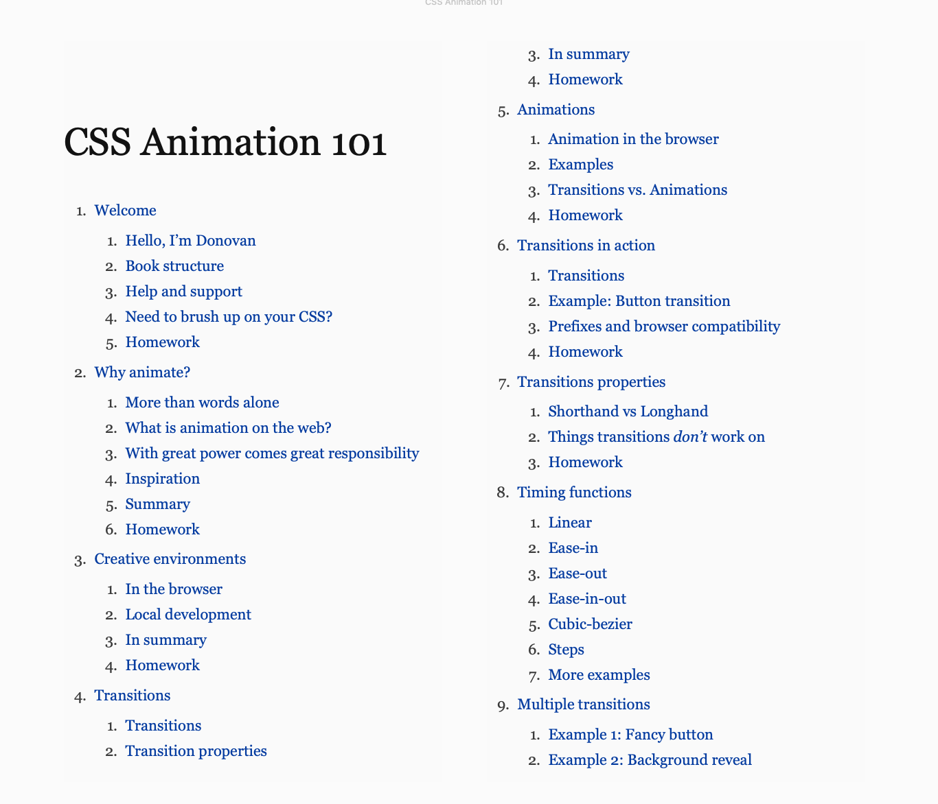 CSS Animation 101 gallery image
