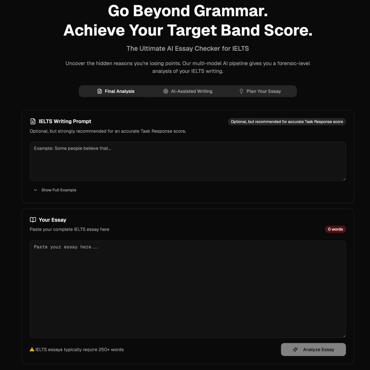IELTS Writing Analytics gallery image