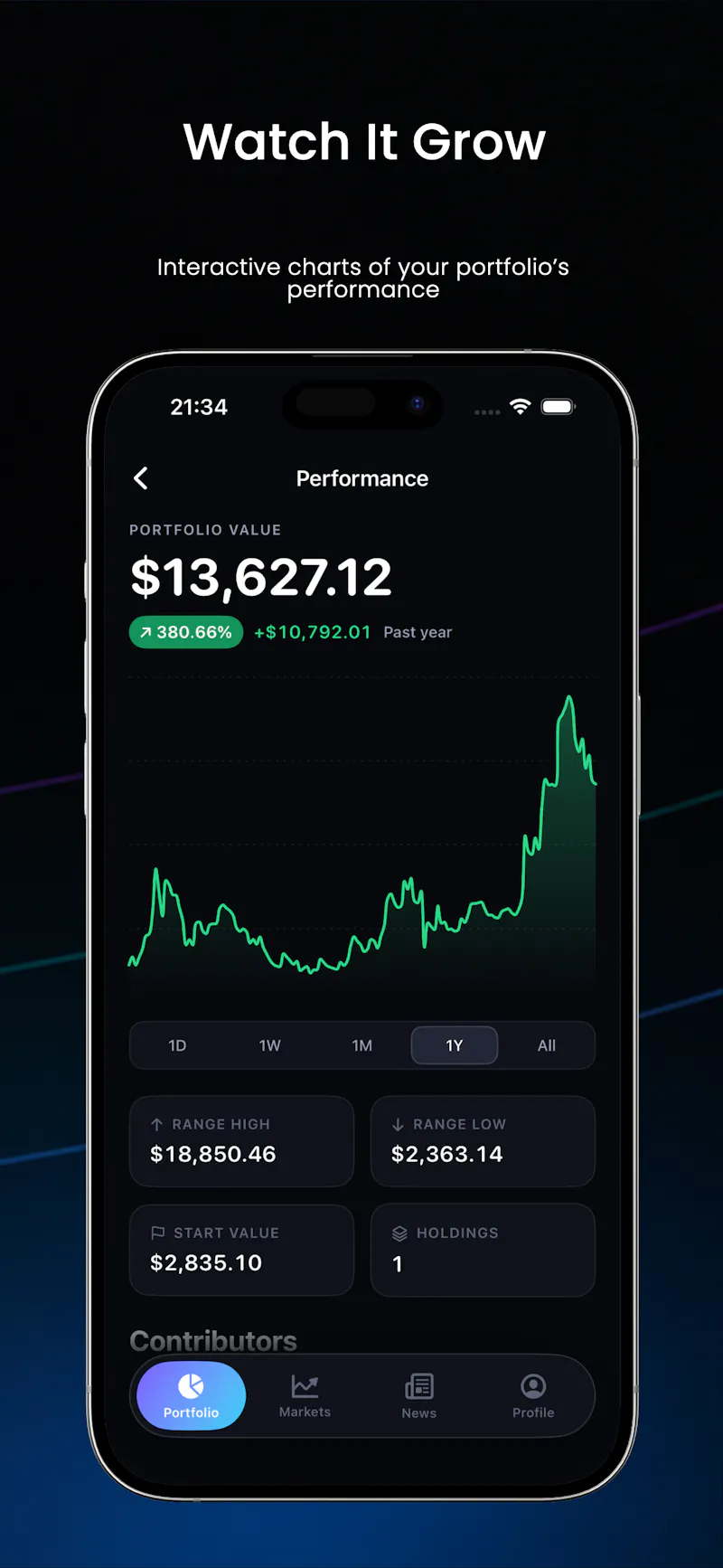 FinTrack: Crypto & Stocks screenshot 3