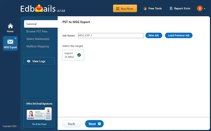 EdbMails PST to MSG Converter gallery image