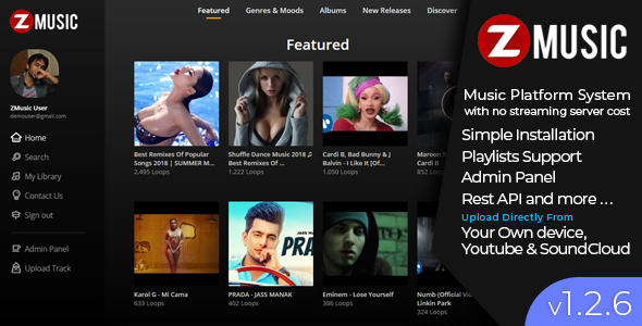 Zuz Music - Advance Music Platform System v1.2.6 gallery image