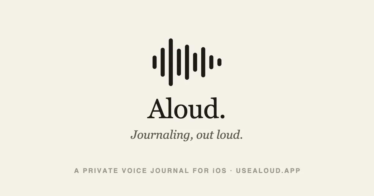 Aloud: AI Voice Journal gallery image