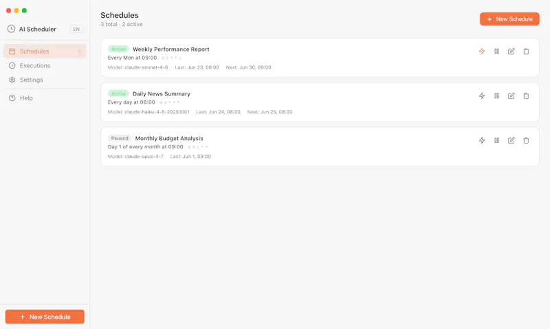 AI Scheduler screenshot 1