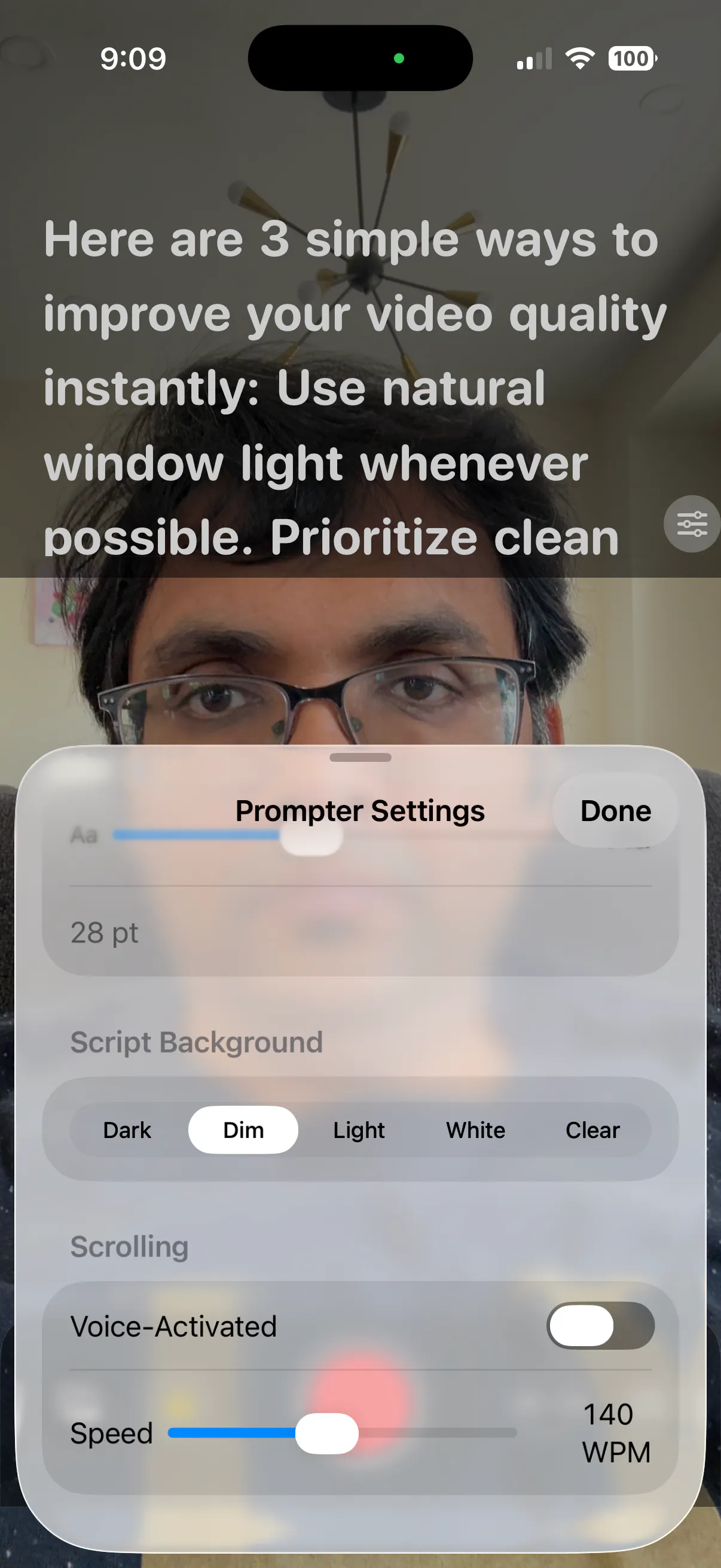 VoxCue Smart Teleprompter screenshot