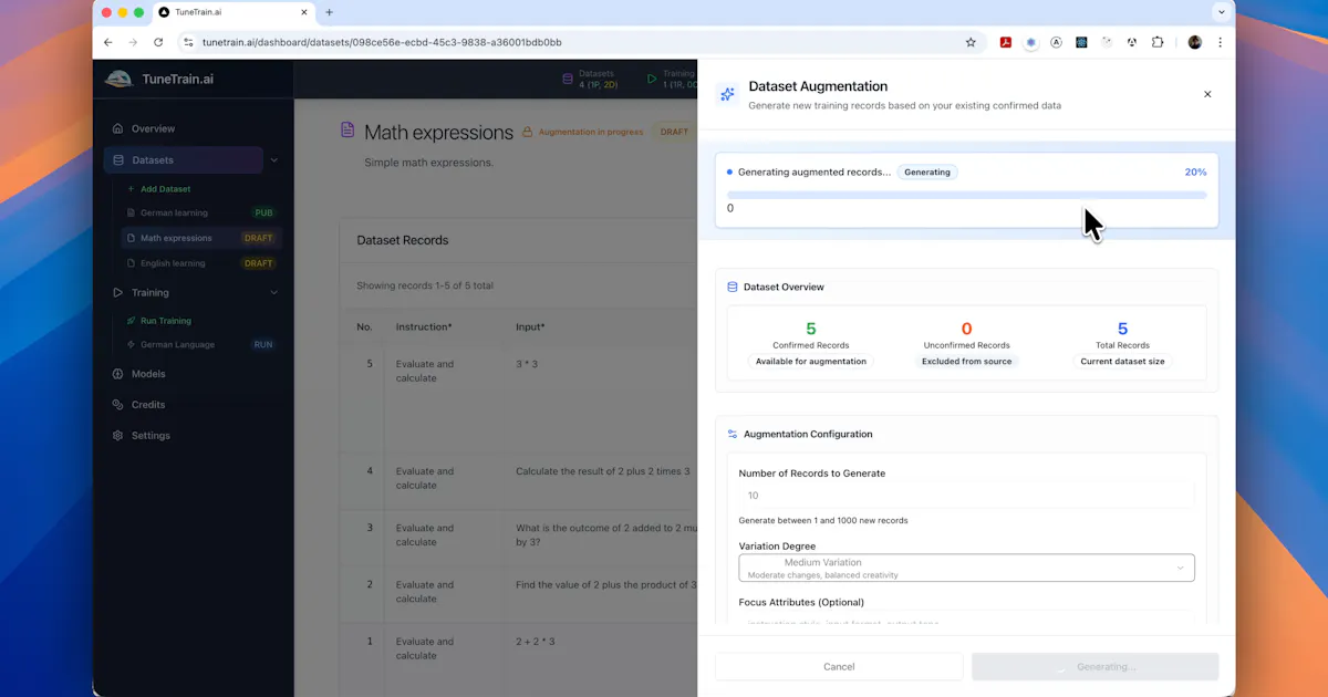 TuneTrain.ai