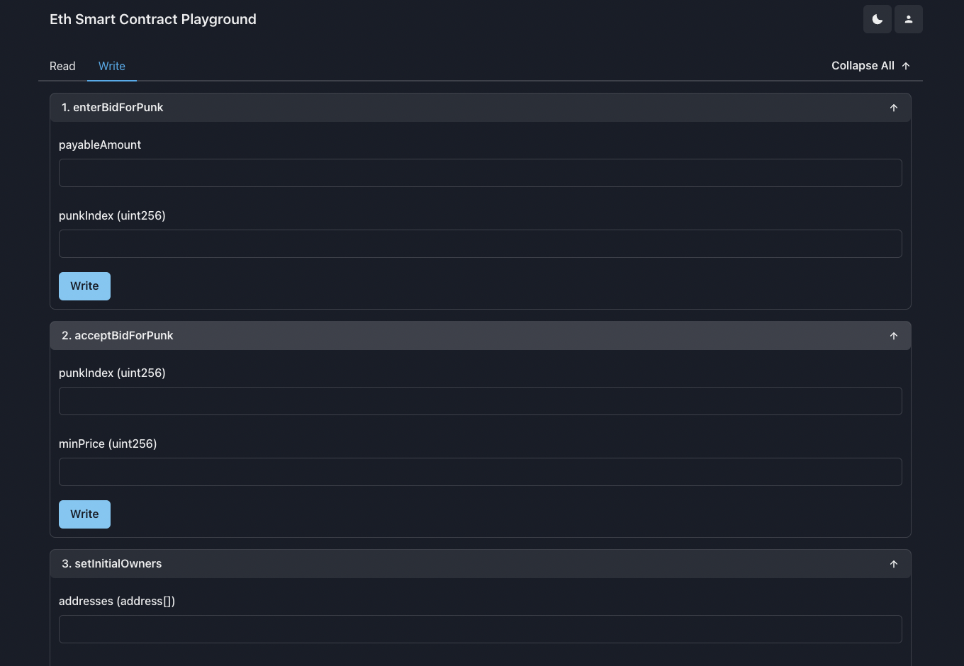 Eth smart contract playground gallery image