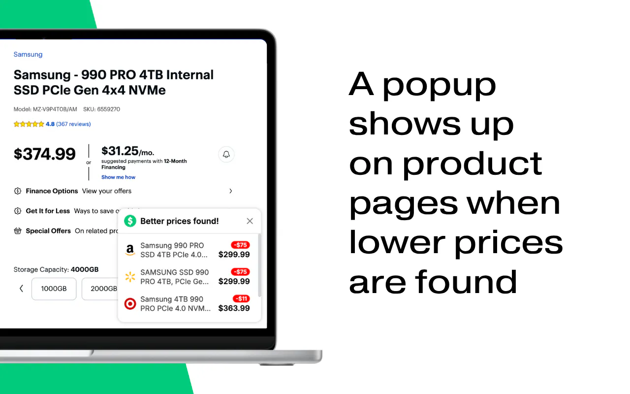 Price Comparison Browser Extension gallery image