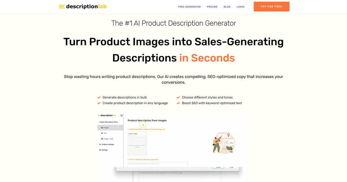 DescriptionLab.com - 제품 설명 이미지의 생성기 미디어 2