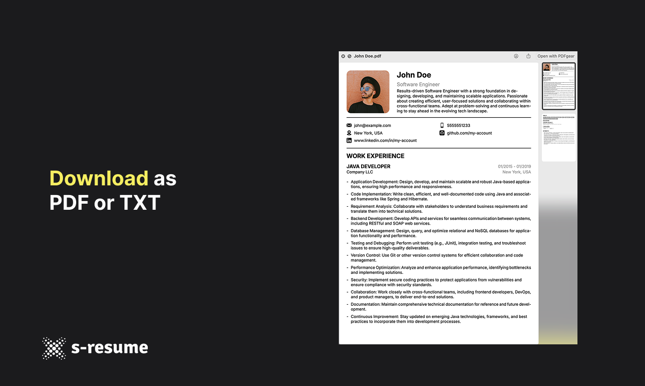 S-Resume Builder gallery image