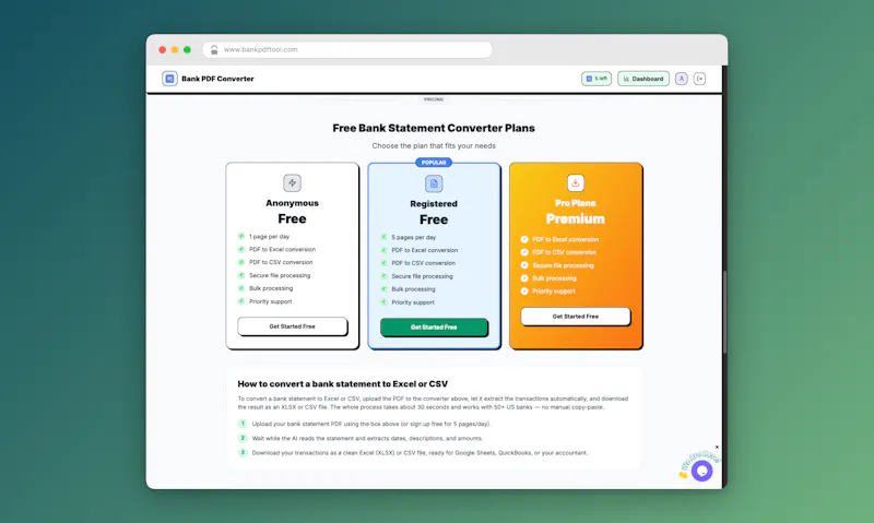 Bank PDF Converter screenshot 5