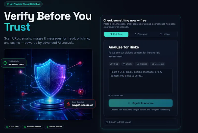 ScamsShield screenshot 1